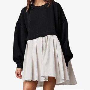 Black and White Women's Dress small